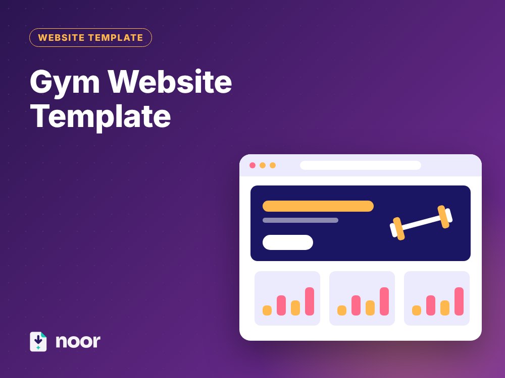 قالب موقع قاعة رياضية